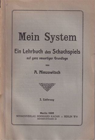 Nimzowitsch. Mein System. Signed.