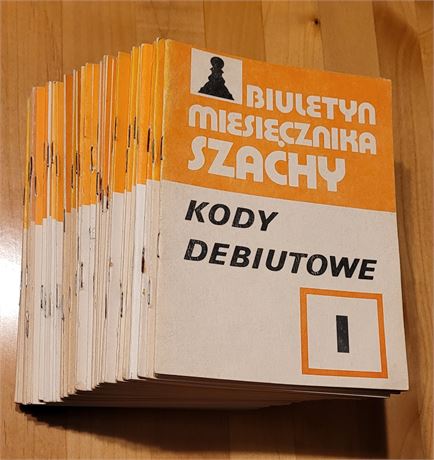Biuletyn Miesięcznika Szachy 1984-1989  - Komplet