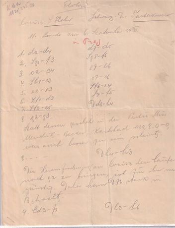 Four-page hand-written game.