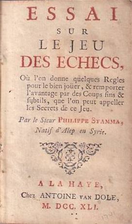 Stamma, Philippe. Essai sur le jeu des échecs.