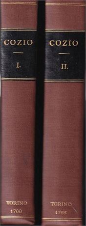 Cozio, Carlo. Il giuoco degli scacchi,