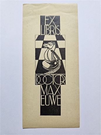 Ex libris Doctor Max Euwe