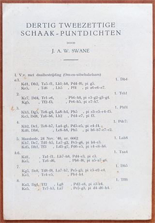 Swane: Dertig tweezettige schaak-puntdichten, 1941